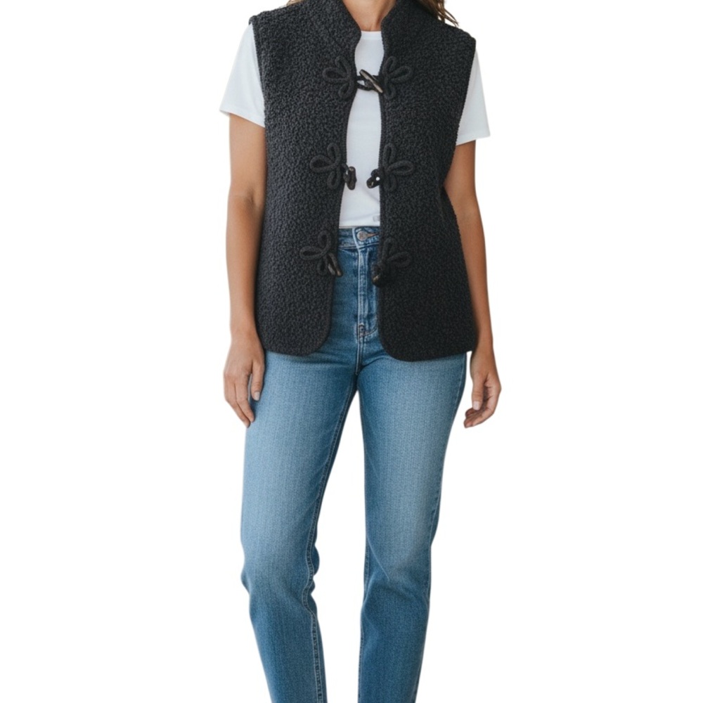 Escada Black Sleeveless Sweater
